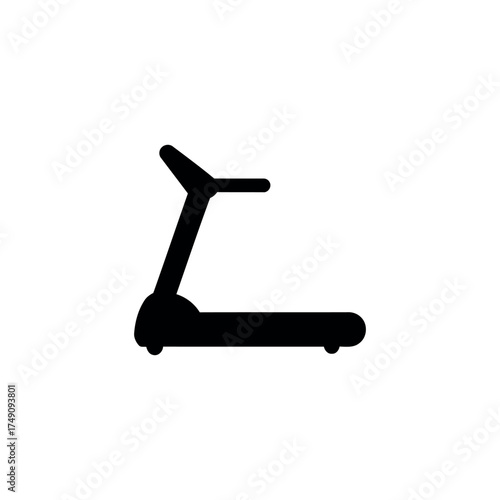Minimal treadmill icon for sport and workout themes.
