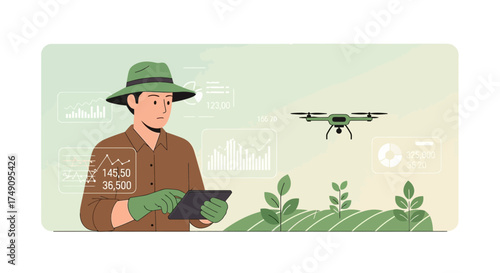 Innovative farming using drones for crop monitoring and data analysis in agriculture