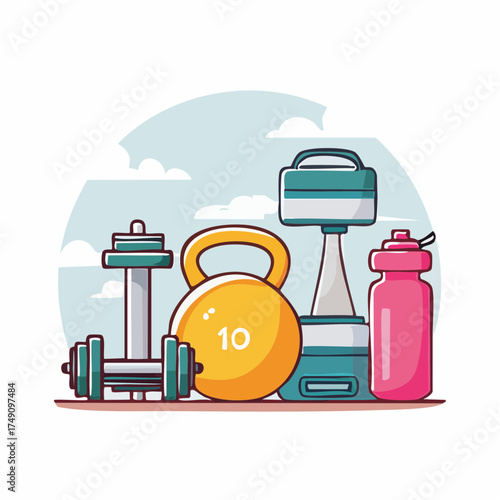 Health and Exercise Vector Pack