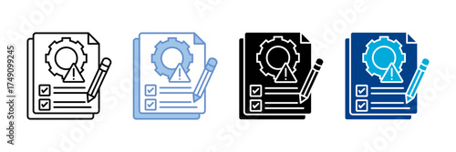 Incident Procedure Icon Set Multiple Style Collection