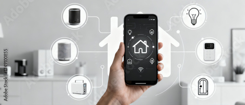 Phone Controlling Smart Home Equipment