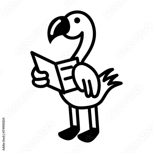 A doodle style icon showing an owl