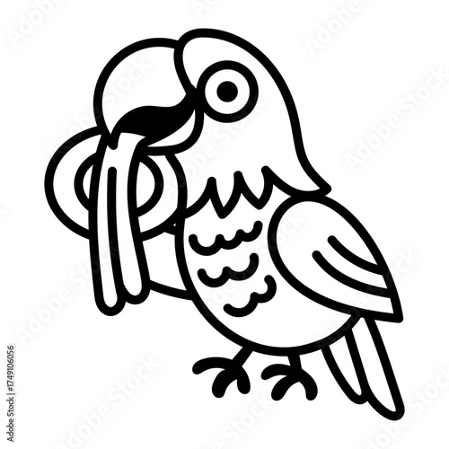 A sketchy style icon representing eating
