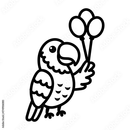 Hand drawn style icon depicting cock
