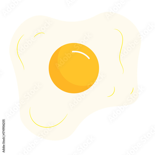 Fried egg illustration
