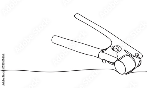 Garlic Press One Line Continuous