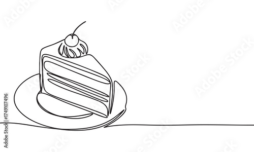 Piece of Cake One Line Continuous
