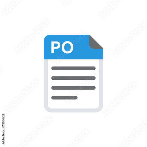 Purchase order icon in a clean and modern style.