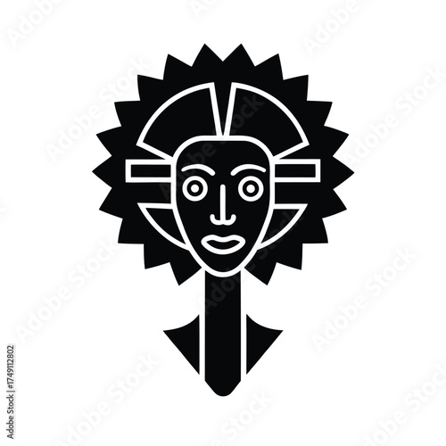 Afro Brazilian Totem Icon Design