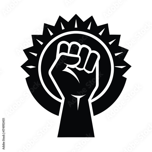 Afro Brazilian Unity Fist Illustration