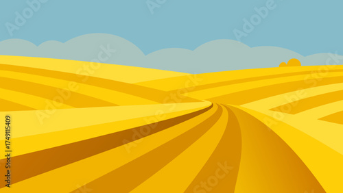 peaceful countryside hills farmhouses fields nature