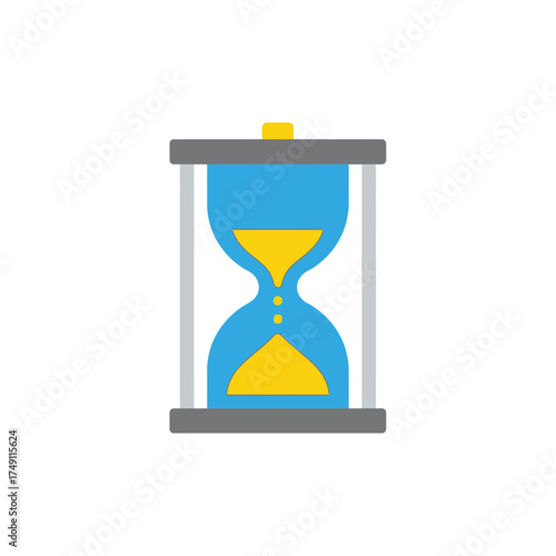 Hourglass Icon Representing Time, Deadline, and Countdown. Perfect for Web Design and Apps
