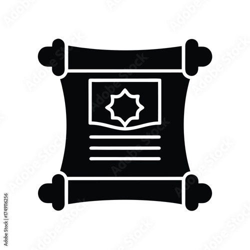 Ancestor Wisdom Scroll Icon Design