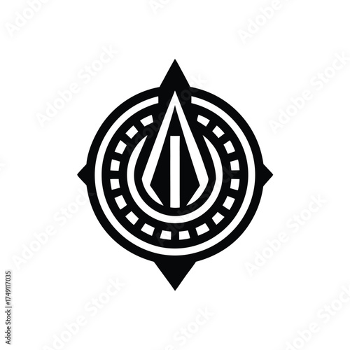 Ancient Civilization Logo Mark Illustration