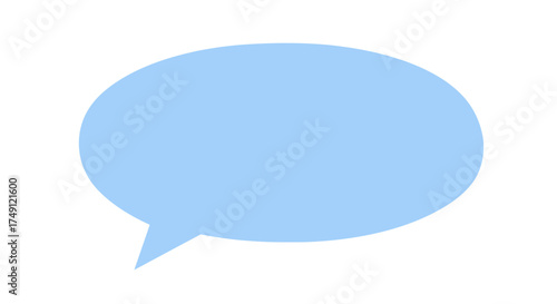 Blue speech bubble