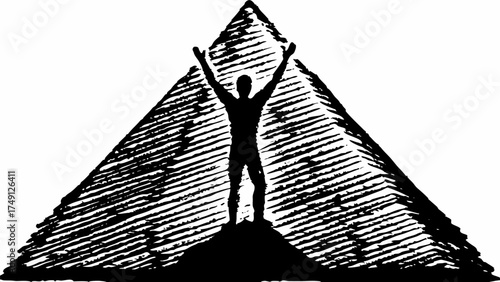 Achieve your goals, victoriously reach the summit with strength and resilience, conquer challenges