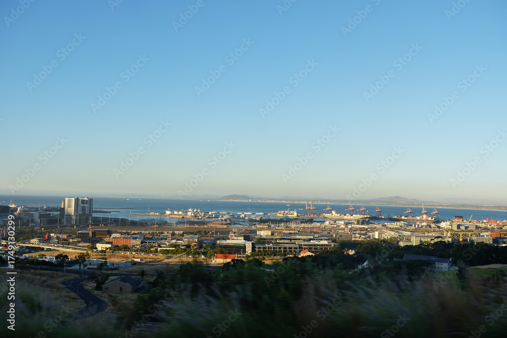 Fototapeta premium Cape Town view from a car