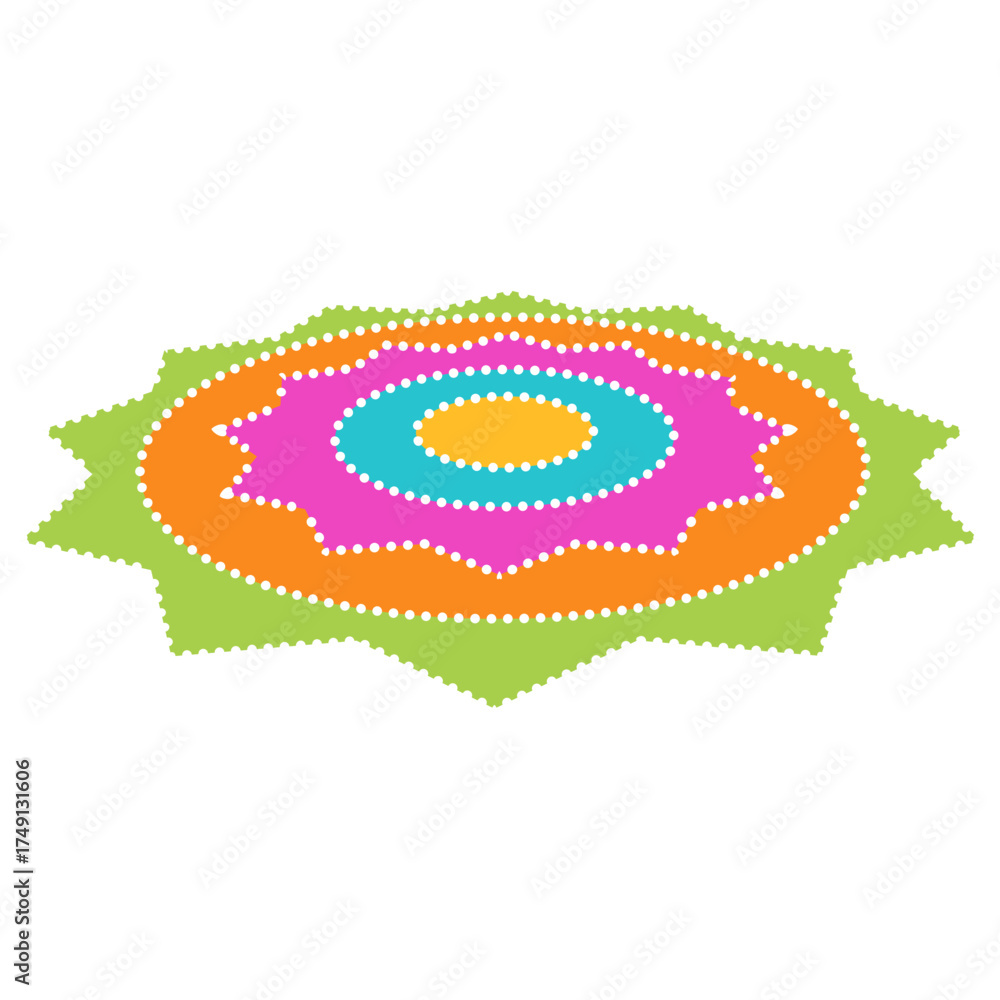 Obraz premium colorful rangoli 