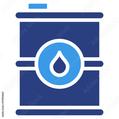 Oil Barrel  Icon Element For Design
