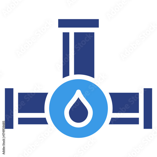 Oil Pipeline  Icon Element For Design