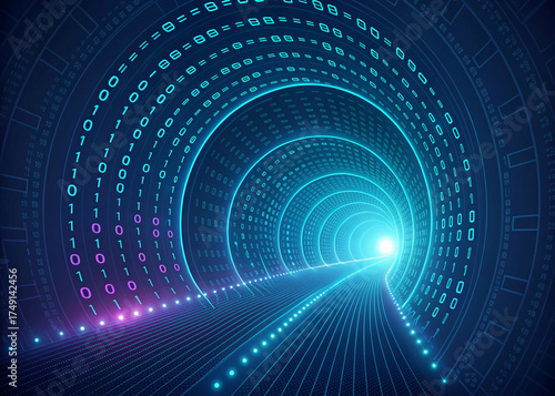 abstract binary code background