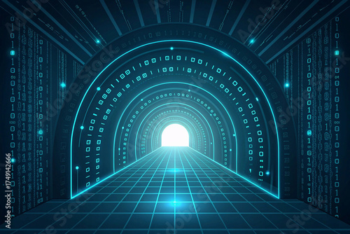 abstract binary code background