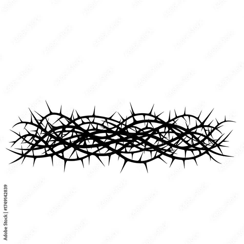 Fototapeta premium Crown of Thorns - Symbol of Sacrifice and Redemption.