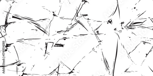 Shattered Glass Texture with Sharp Edges and Cracks.