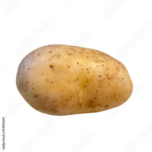 potatoes isolated on white