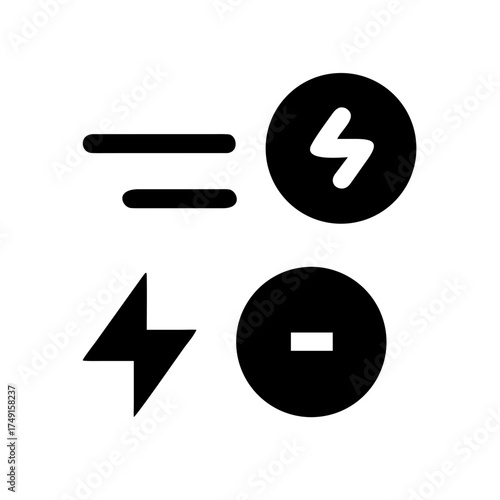 Four icons representing settings and adjustments