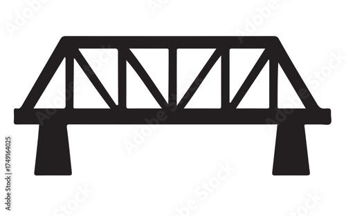 Bridge Silhouette Vector Illustration