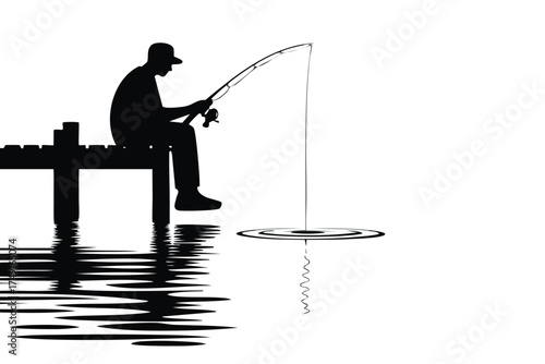 Fisherman on Pier