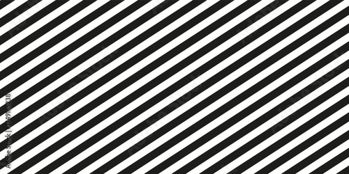 Vector Striped Seamless Pattern. Black and white background