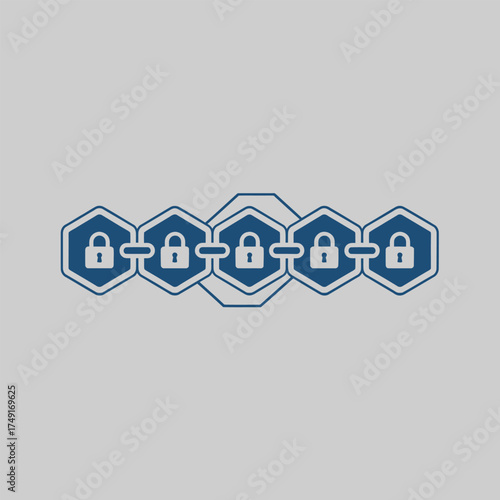 Visual representation of secure digital ledger technology, emphasizing interconnected data blocks and cryptographic security within a decentralized network framework