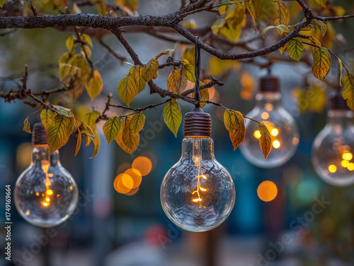 Vintage Light Decoration, bokeh.