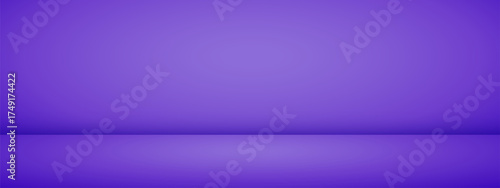 Limbo purple background. Abstract studio gradient bg. Modern banner with empty space for advertising text. Vector illustration.
