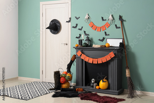 Interior of hallway decorat...