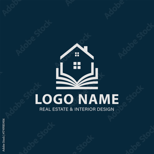 Aesthetic real estate and interior design logo focuses on simplicity, elegance, and ease of recognition.