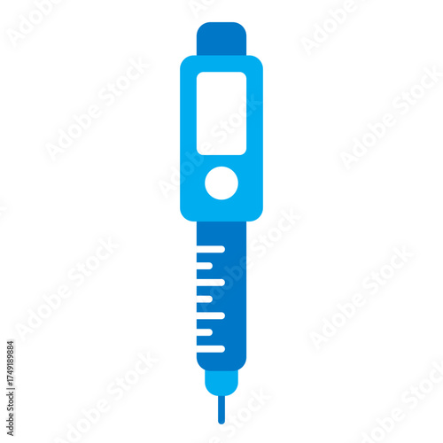 insulin pen flat icon