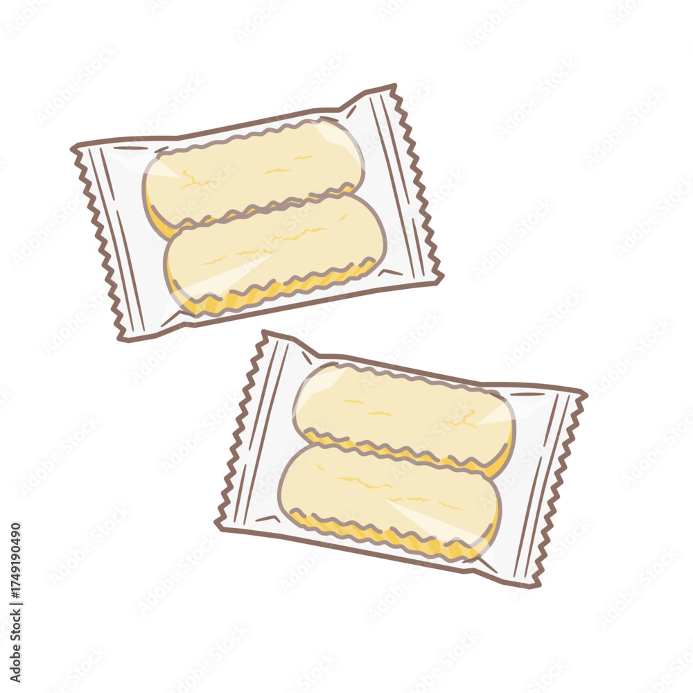 Fototapeta premium 個包装のちんすこう