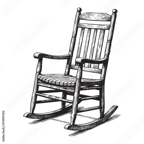 Wooden Rocking Chair