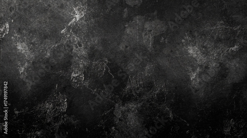 Industrial Silver Grunge Background – Black and Metallic 3D Texture Design