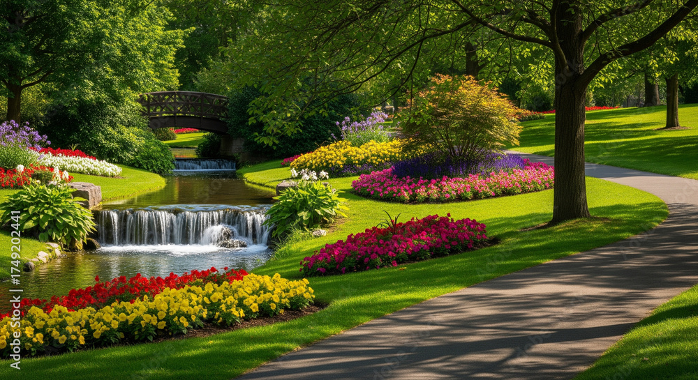 Fototapeta premium garden in the park
