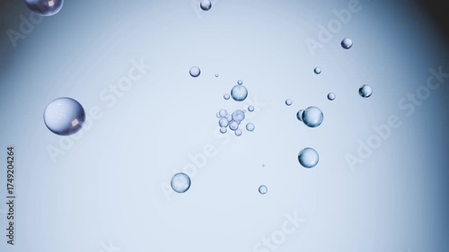 Abstract metaball animation background horizontal 09