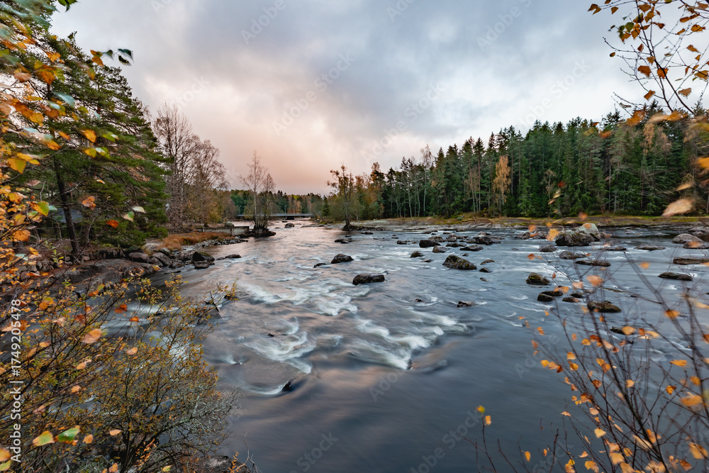 Obraz premium river in autumn