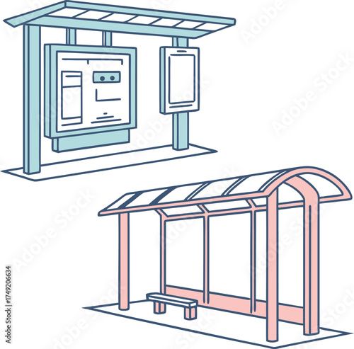 Bus Shelter Designs for Public Transit Stops, Modern Urban Designs
