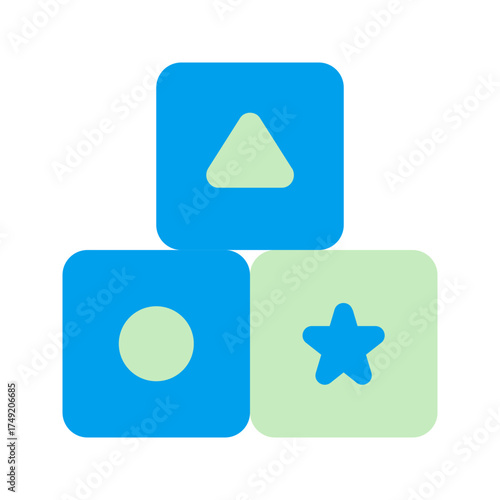 blocks duo tone icon