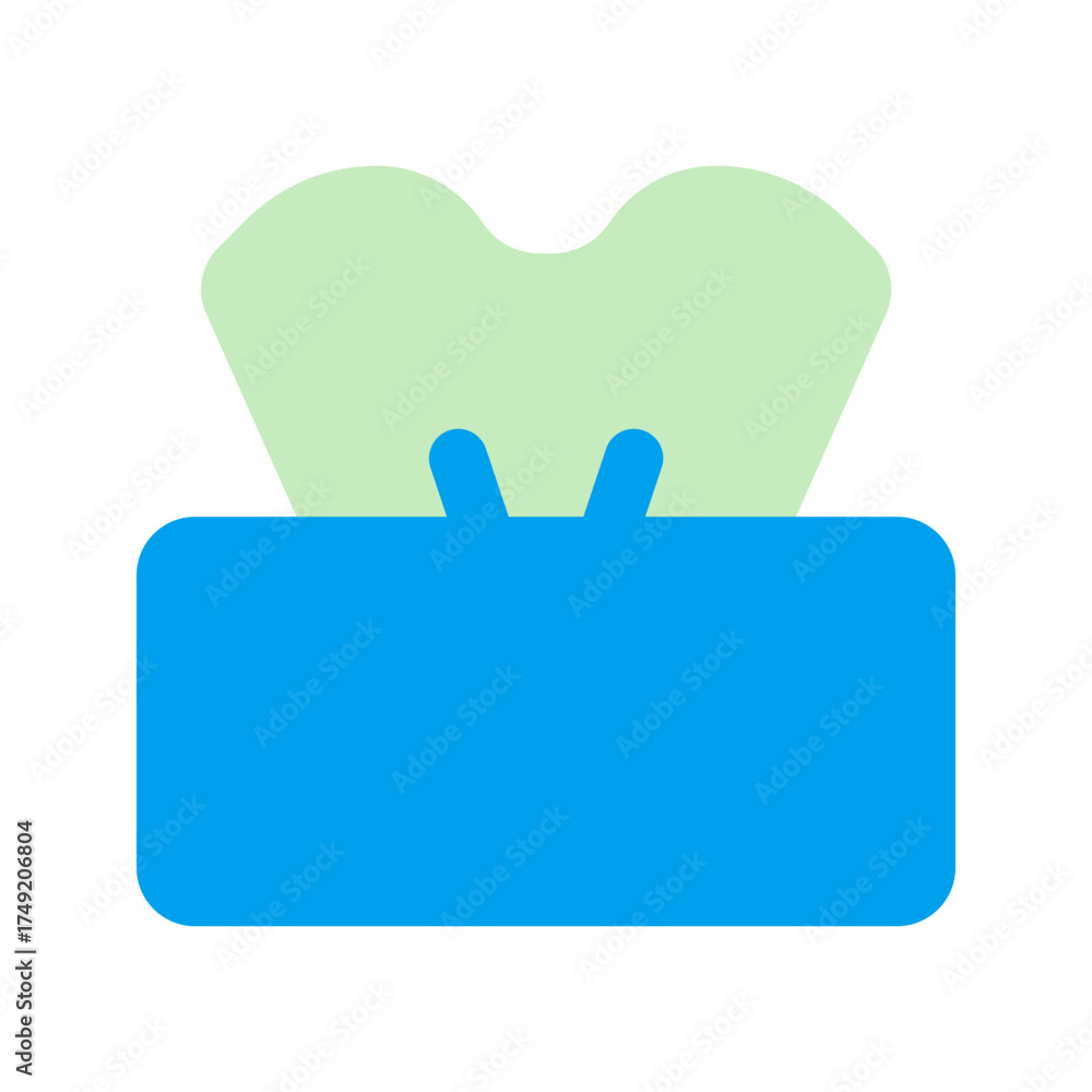 Obraz premium tissue paper duo tone icon