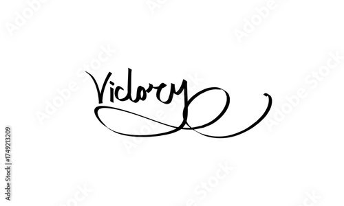 Victory text design