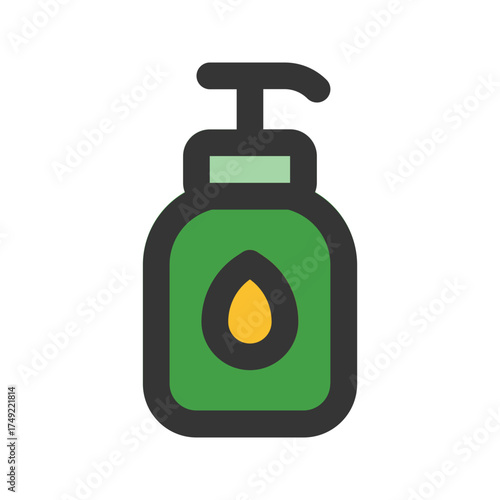 shampoo flat line icon